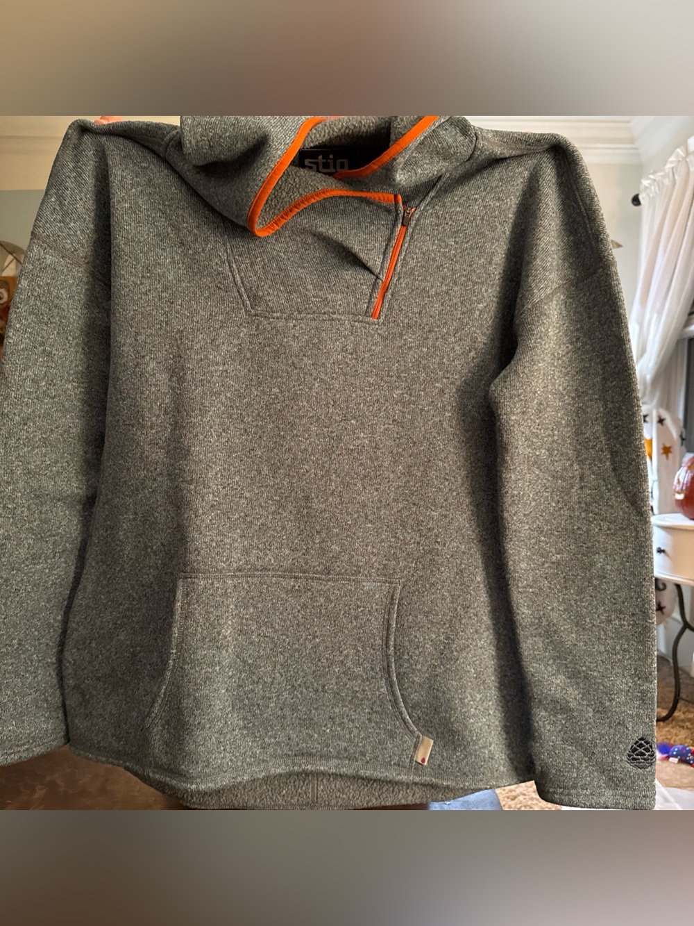 Stio Sweetwater Fleece Hoodie 1/4 Zip Hoodie Ladies xxl blue